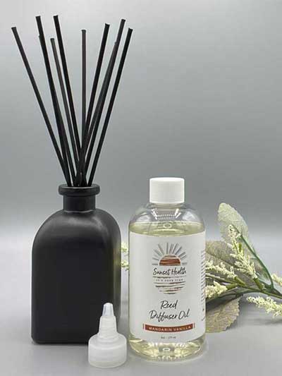 black reed diffuser oil mandarin vanilla