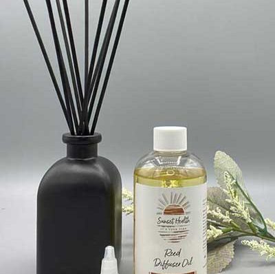 black reed diffuser oil sage & citrus