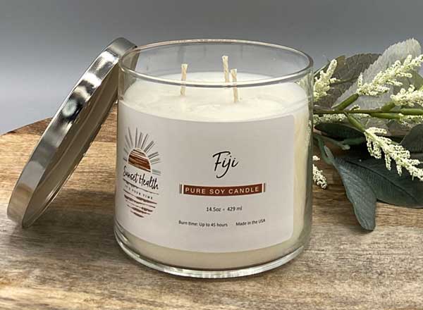 pure soy candle fiji