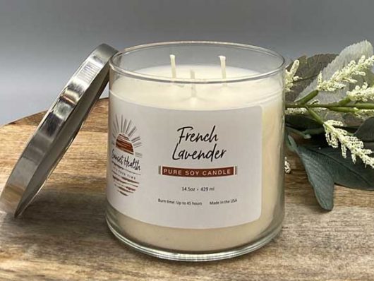 pure soy candle french lavender