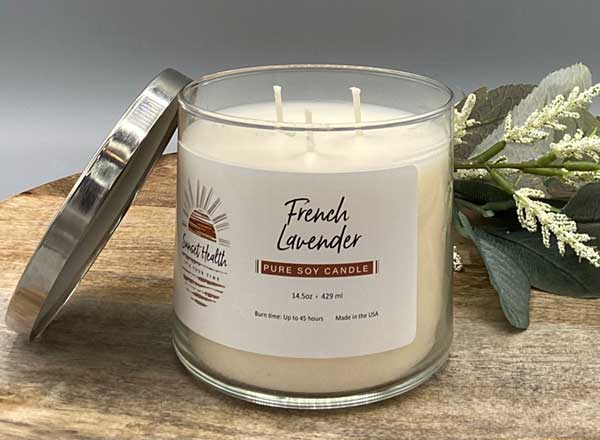 pure soy candle french lavender