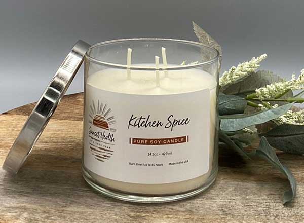 pure soy candle kitchen spice