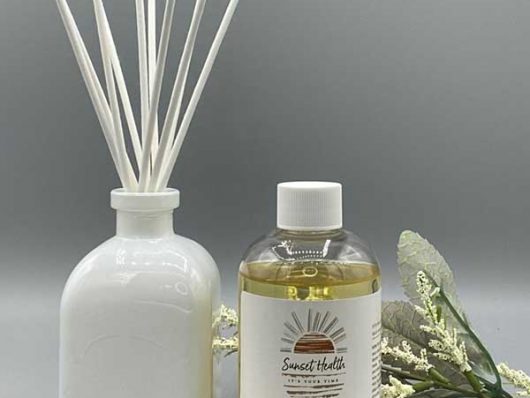 white reed diffuser oil sage & citrus